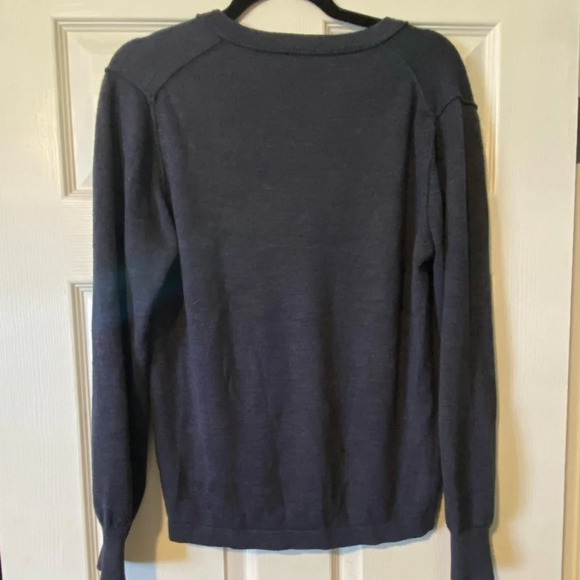 55 Broome Merino Wool Blend Mens Navy Sweater Size Medium‎ - Picture 2 of 5